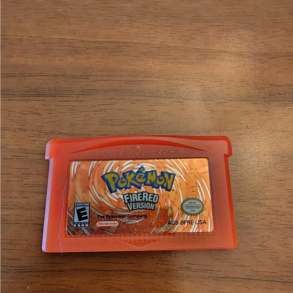 Pokemon Fire Red for Gameboy Advance.